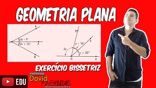 Ângulos  Exercício Resolvido Bissetriz [upl. by Dimo997]