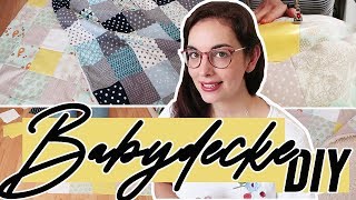 Patchwork Babydecke DIY  Nähtutorial für Anfänger [upl. by Ydac]