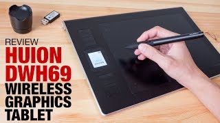 Review Huion DWH69 Wireless Graphics Tablet [upl. by Nnylarac]