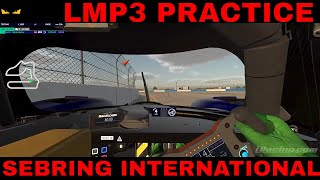 iRacing LMP3 Sebring Practice Laps 153544 [upl. by Eentrok]