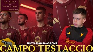 NUOVA MAGLIA AS ROMA 20242025 🐺🟡🔴 ISPIRATA A CAMPO TESTACCIO 😍 [upl. by Otsirave]