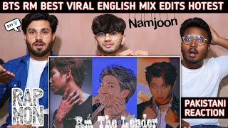 Bts RM English Mix Edits  Pakistani Reaction  Usman Rajpoot [upl. by Auqenahs]