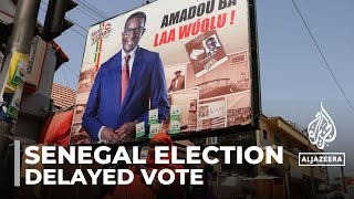 Senegal election Delayed vote due next week campaigns focus on economy and corruption [upl. by Proudman]