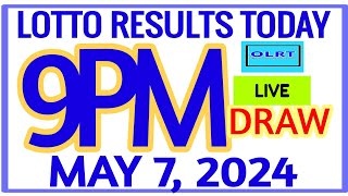 Lotto Results Today 9pm DRAW May 7 2024 swertres results [upl. by Finzer273]