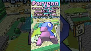 Porygon Community Day Classic pokemongo [upl. by Zaob342]