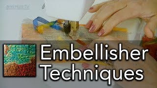 Machine Embellisher Techniques  AHTVQ01 HD [upl. by Huntingdon]