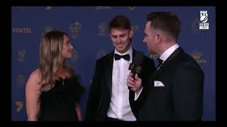 Greta amp Mitch Marsh  Blue Carpet Interview  Australian Cricket Awards 2024 [upl. by Acnairb]