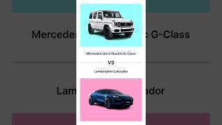 MercedesBenz Electric GClass VS Lamborghini Lanzador [upl. by Florry201]