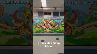 Pawling Elementary School mural 2024 muralprocess art mural muralproject painting [upl. by Onivla]