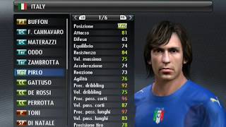 Nazionale Italiana di Calcio 20072008  Storia del Calcio con PES 2008 [upl. by Araeit]