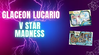 Vstar Pack Battle Glaceon VS Lucario Big HITS [upl. by Refennej235]