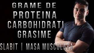 Câte grame de proteina  carbohidrati  grasime iti trebuieAfla aici Cea mai buna metoda posibila [upl. by Liemaj]