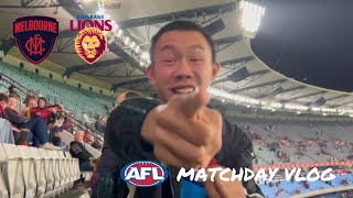 DEES PRETENDERS  Melbourne vs Brisbane Lions Matchday Vlog 4 [upl. by Isoj595]