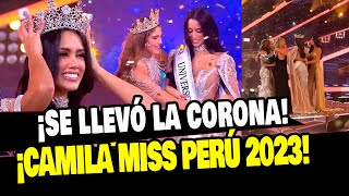 MISS PERÚ 2023 CAMILA ESCRIBENS FUE CORONADA EN LA FINAL DEL MISS PERÚ [upl. by Gamali876]