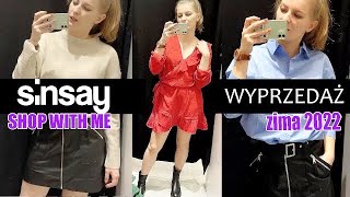 SINSAY WYPRZEDAŻ ZIMA 2022 MIERZYMY NA ŻYWO  SHOP WITH ME ShoeLove [upl. by Nissa]