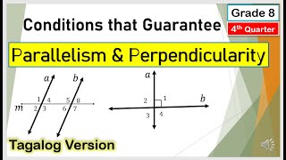 Tagalog Conditions that Guarantee Parallelism and Perpendicularity Mathematics8 Fourthquarter [upl. by Nelli]