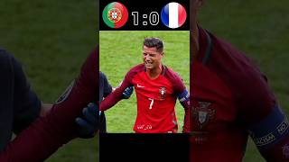 Portugal 🆚 France 10 final euro 2016 highlights football youtube shorts [upl. by Ahsiam]