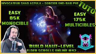 tuto fr Elder Scrolls Online  Build Sorcier magicka one bar pve 2023 [upl. by Robert]