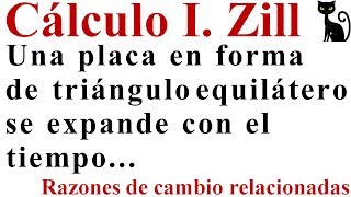 Variables en el tiempo relacionadas Cálculo I Zill 423 [upl. by Tye]