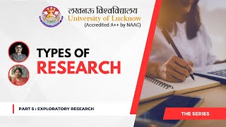 TYPES OF RESEARCH  Exploratory Research  Part 5  The Series [upl. by Franckot991]