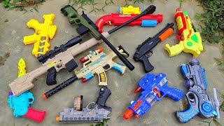 Collecting 7 Sniper Rifles AK47 GUN NERF GUN NERF SNIPER RIFLE M16 GUN NERF MEGA DUAL STRIKE MP5 GUN [upl. by Nottus71]