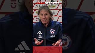 ‘A los muchachos que les toque jugar representan al país son los mejores’  Ricardo Gareca chile [upl. by Gilges728]