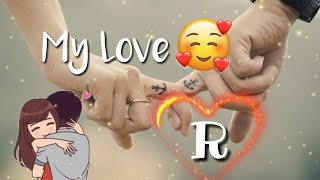 Cute R name status for gf bf in hindi [upl. by Leonardi597]