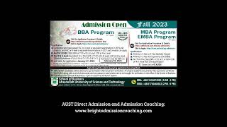 AUST  Ahsanullah University of Science and Technology  Bright Admission Coaching [upl. by Sharl]