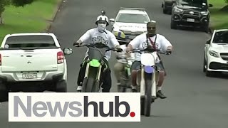 Dirt bikers causing chaos on Auckland streets working as drug couriers for gangs  police  Newshub [upl. by Atteloiv]