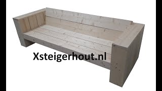 Loungebank steigerhout maken [upl. by Nujra]