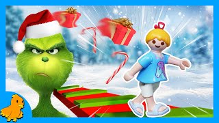 Schafft es Hannah vor dem GRINCH zu entkommen🤭🌲💚 Obby  Playmobil Familie Vogel Roblox [upl. by Blackwell471]