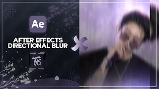 After Effects  Directional Blur  TikTok Style  Tutorial [upl. by Kerge]