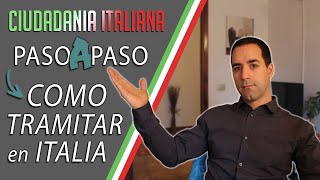 Cómo Tramitar la Ciudadanía Italiana 🇮🇹 Directamente en Italia ➡️ Explicado Paso a Paso ✅ [upl. by Ydnic]