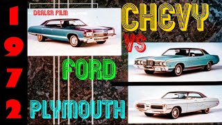 1972 Full Size Chevys vs Ford LTDPlymouth Gran Sedan [upl. by Jada]