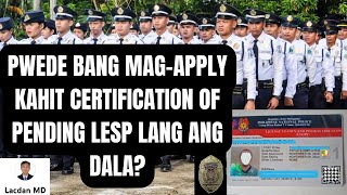 CERTIFICATION LANG DALA NG SECURITY APPLICANT PWEDE BANG TANGGAPIN [upl. by Nyliak]