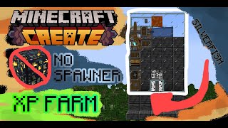 Showcase AntiSpawner Xp Farm Using Create mod Minecraft ModdedMinecraft Create [upl. by Lehctim]