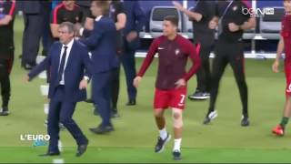 cristiano ronaldo reaction portugal vs france 10 euro 2016 last minute [upl. by Nebra]