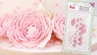 How To Make Quick amp Easy Sugar Peonies using The Easiest Peony Ever Cutter [upl. by Nauq195]