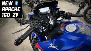 Apache RTR 160 2v Top Model Launched  Full Walkaround  On Road Price [upl. by Neelrak]