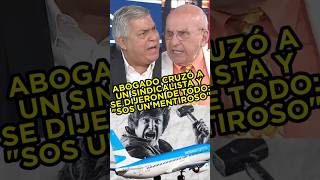 ABOGADO CRUZÓ A UN SINDICALISTA Y SE PUDRIÓ TODO CON AEROLÍNEAS quotMENTIRASquot fyp parati argentina [upl. by Rina]