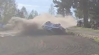 Imatran Spa Ralli BIG CRASH [upl. by Ennovad415]