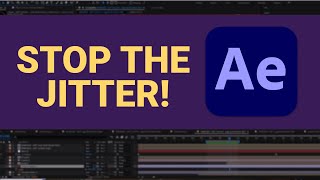 How to Fix After Effects Jittery Shaking ArtworkText Layers  AntiAliasing [upl. by Anaidiriv669]