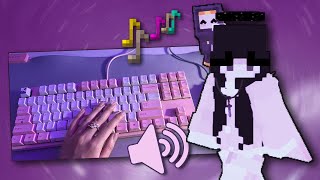 Keyboard  Mouse Sounds ASMR Handcam Hypixel Bedwars [upl. by Eshelman]