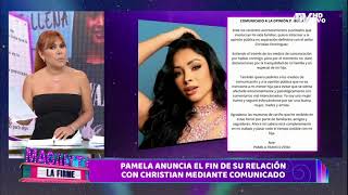 Pamela Franco anuncia su separación definitiva de Christian Domínguez [upl. by Chryste562]