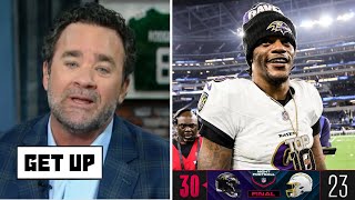 GET UP  Lamar Jackson is showing he’s still got it  Jeff Saturday on Ravens beat Chargers 3023 [upl. by Yetty]