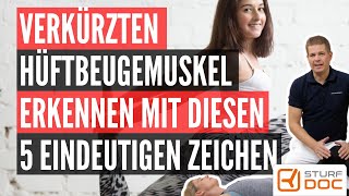 5 Anzeichen für einen verkürzten Hüftbeugemuskel Psoas verkürzt [upl. by Hurleigh]