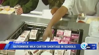 Nationwide milk carton shortage in schools [upl. by Adnilym]