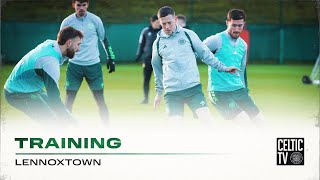 CelticFC Training The Bhoys train at Lennoxtown ahead of the clash with Rangers [upl. by Miguela]