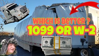 CDL company driver pay 1099 vs W2  💰💰💰reefer Freight  lease purchase [upl. by Sacksen]