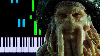 Pirates of the Caribbean 2  Davy Jones Theme Piano Tutorial [upl. by Elodea]